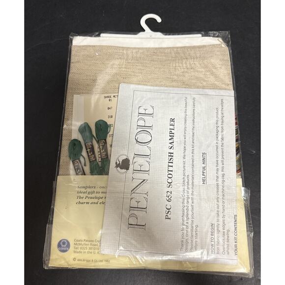 Penelope Counted Cross Stitch Kit Scottish Sampler PSC652 Anchor 1992 Sealed - Picture 2 of 3
